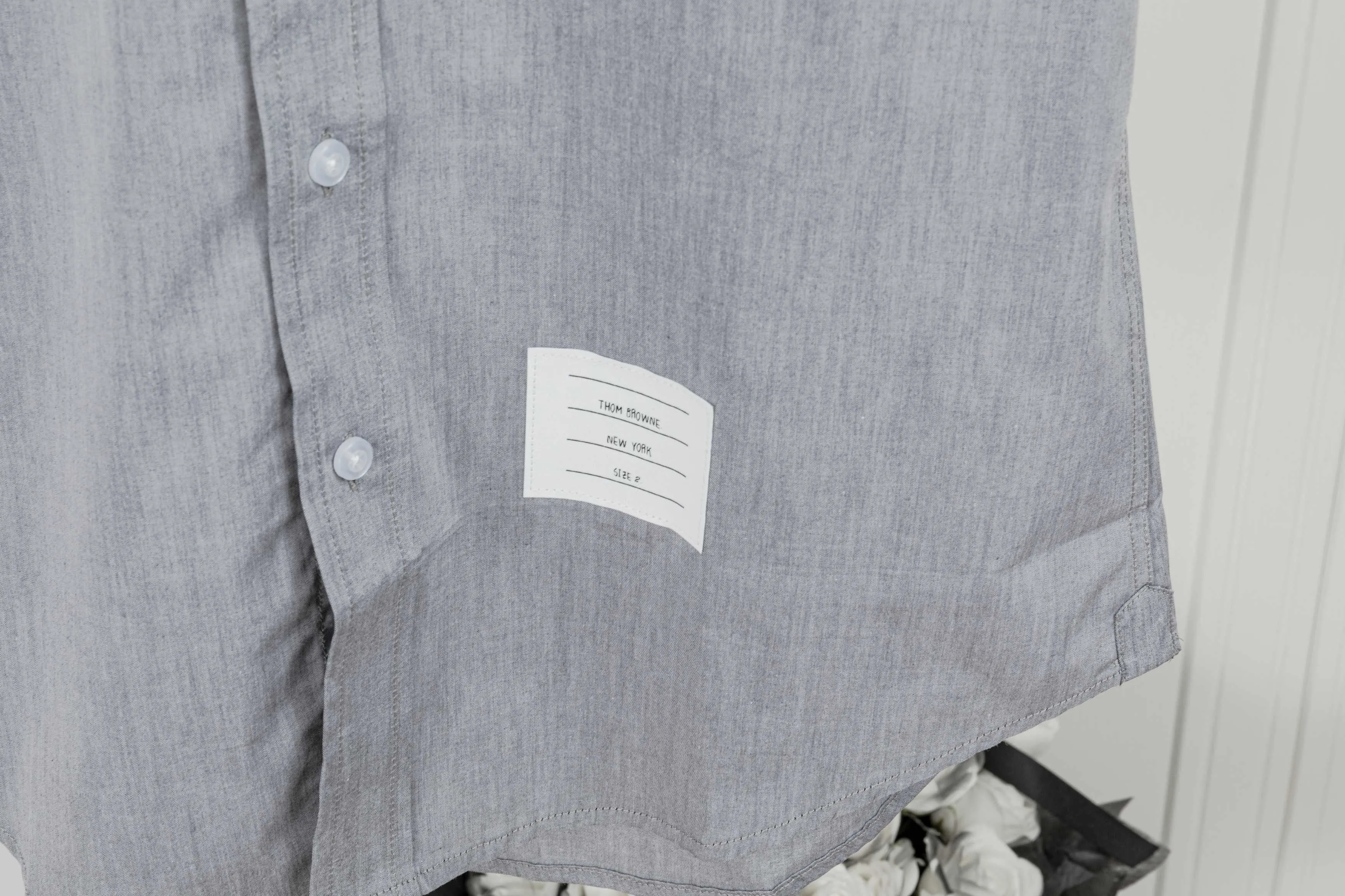 THOM BROWNE . 100% Factory Same Style ：Light Gray Size：0/1/2/3/4